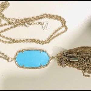 SOLD Kendra Scott Turquoise Tassel Necklace
